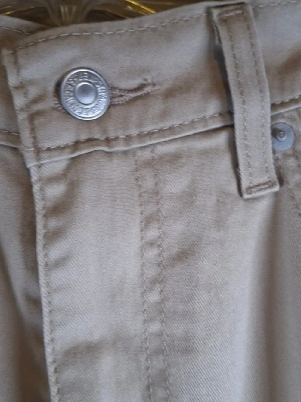 Levi's 505 Regular Men's Jeans 36x30 Khaki Straight Leg Stretch